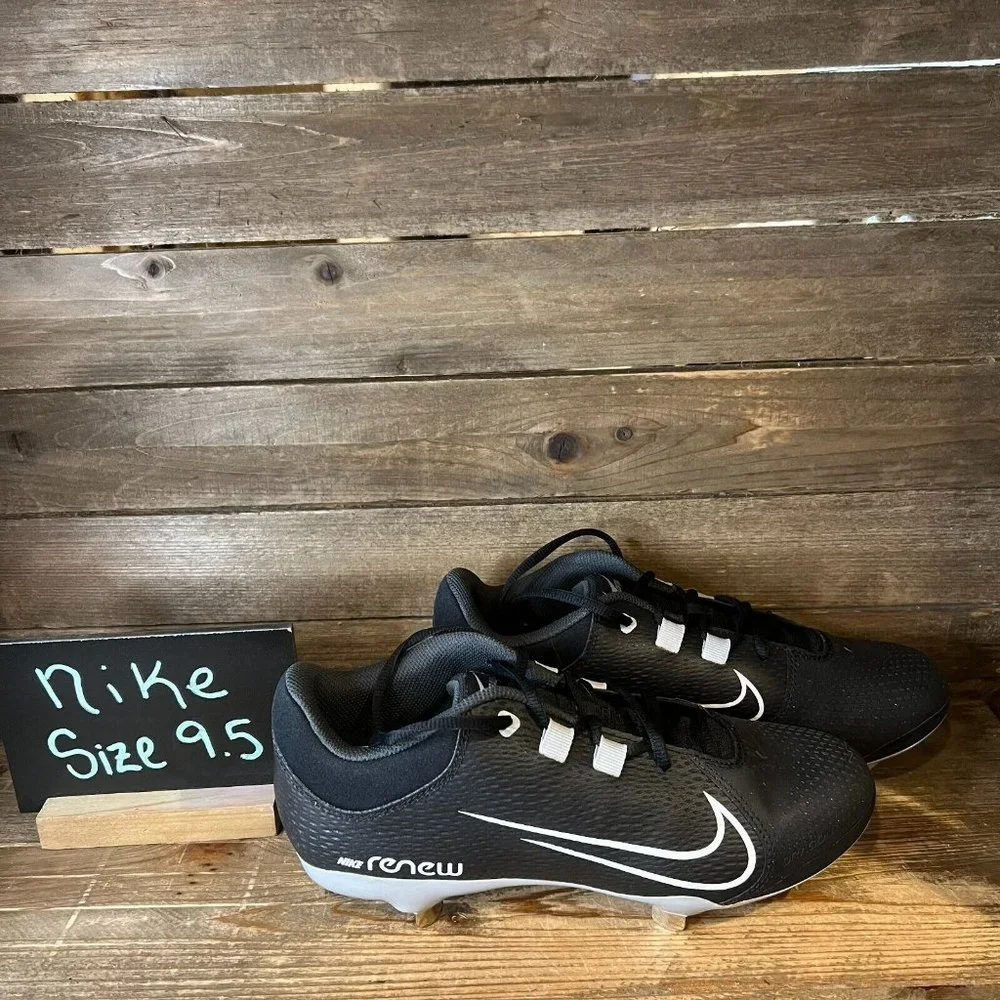 New Womens Nike Renew Hyper Diamond 4 CZ5920-010 Black Softball Shoes Size 9.5‎